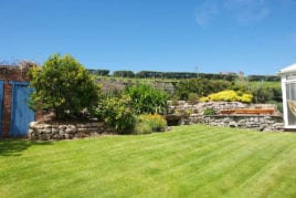 The garden, Lower Pitton Farmhouse, Rhossili, Gower Peninsula
