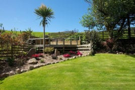 The garden, Lower Pitton Farmhouse, Rhossili, Gower Peninsula