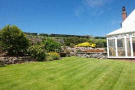 The garden, Lower Pitton Farmhouse, Rhossili, Gower Peninsula