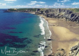 Mewslade and Fall Bays in Rhossili on Gower