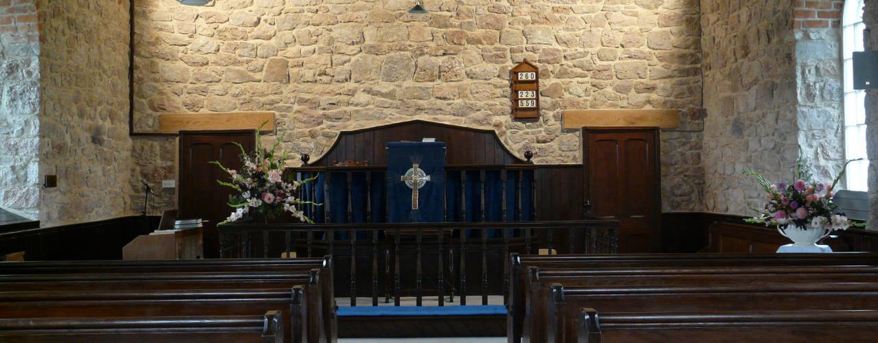 Inside Pitton Methodist Chapel, Rhossili, Gower Peninsula, Swansea