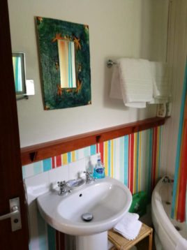The bathroom at The Bower self-catering, Rhossili