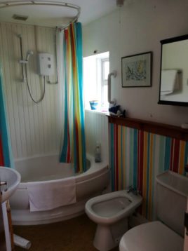 The bathroom in The Bower, Rhossili,