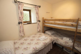 The second bedroom at Corn Cottage self-catering accommodation, Rhossili, Gower Peninsula