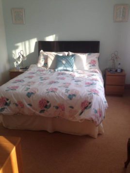 One of the double en-suite bedrooms at Hills Court, Reynoldston, Gower