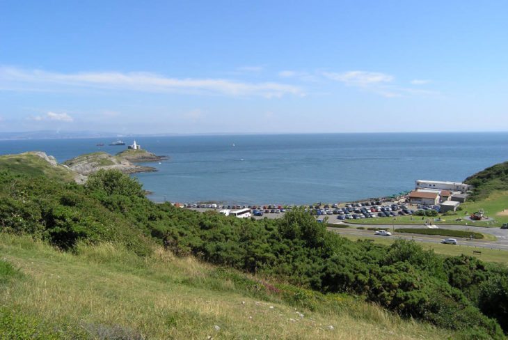 Bracelet and Limeslade Bays in Mumbles near the Gower Peninsula