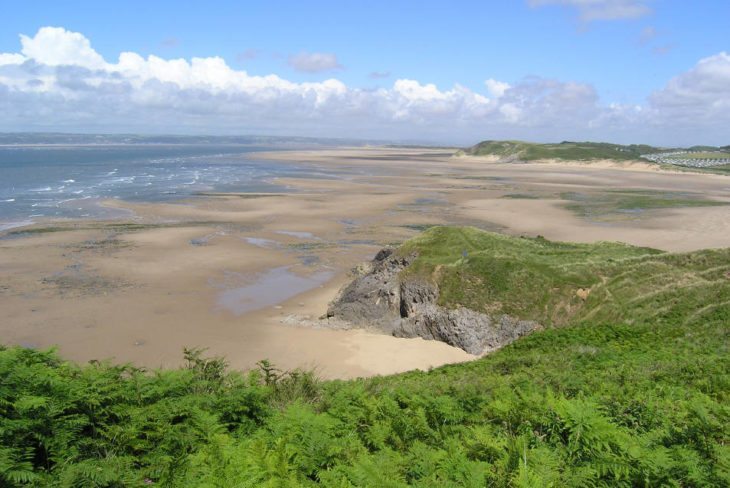 Broughton Bay in Llangennith on the Gower Peninsula