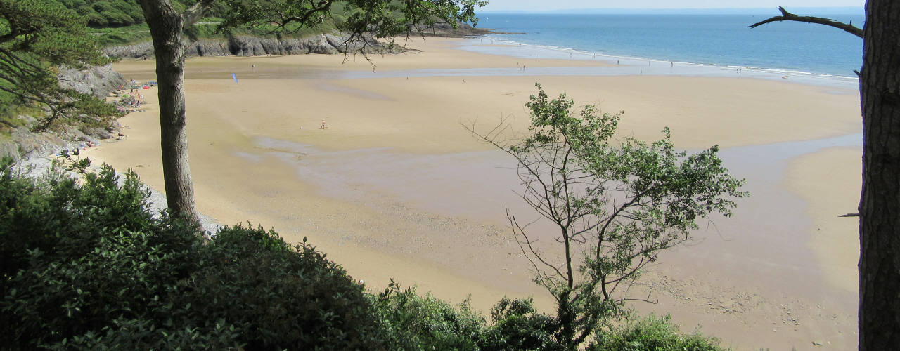 Caswell Bay in the Gower Peninsula, Swansea