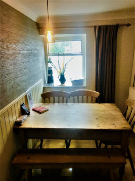 Dining room of Limetree Cottage Port Eynon self-catering Gower Peninsula