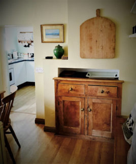 Dining room of Limetree Cottage Port Eynon self-catering Gower Peninsula