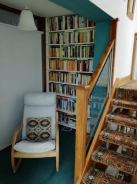 Library sitting area at The Bower, Rhossili, Gower
