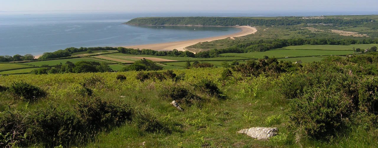 Oxwich Bay from Cefn Bryn, Gower