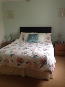 One of the double bedrooms at Hills Court bed and breakfast, Reynoldston, Gower