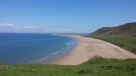 Rhossili beach a short walk from Sunnyside, Rhossili, Gower