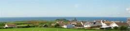 Rhossili Village from Sunnyside self-catering cottage, Rhossili, Gower