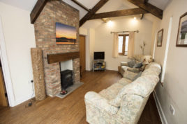 The sitting room at Corn Cottage self-catering accommodation, Rhossili, Gower