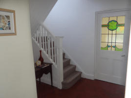 The hall at Sunnyside self-catering accommodation, Rhossili, Gower