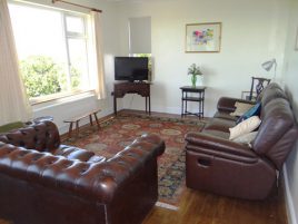 The lounge at Sunnyside self-catering house, Rhossili, Gower