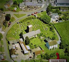 Aerial view of Plum Cottage