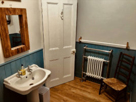 The bathroom at Plum Cottage Llangennith self-catering Gower Peninsula