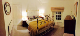 The bedroom at Plum Cottage Llangennith self-catering Gower Peninsula