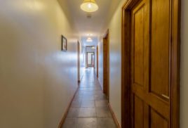 The corridor at The Barn self-catering accommodation, Llethryd, Gower