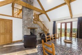 The dining room at The Tractor House holiday home, Llethryd, Gower Peninsula