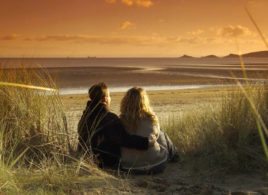 Evening in the dunes at Swansea Bay