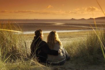 Evening in the dunes at Swansea Bay