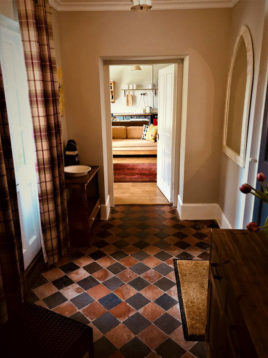 The hallway at Plum Cottage Llangennith self-catering Gower Peninsula
