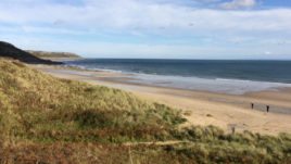 The dunes and beach close to The Hollies self-catering apartment, Horton, Gower