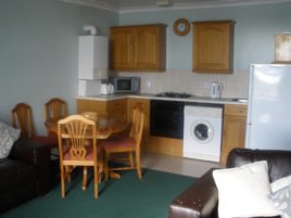 The kitchen and dining area at The Hollies, Horton, Gower