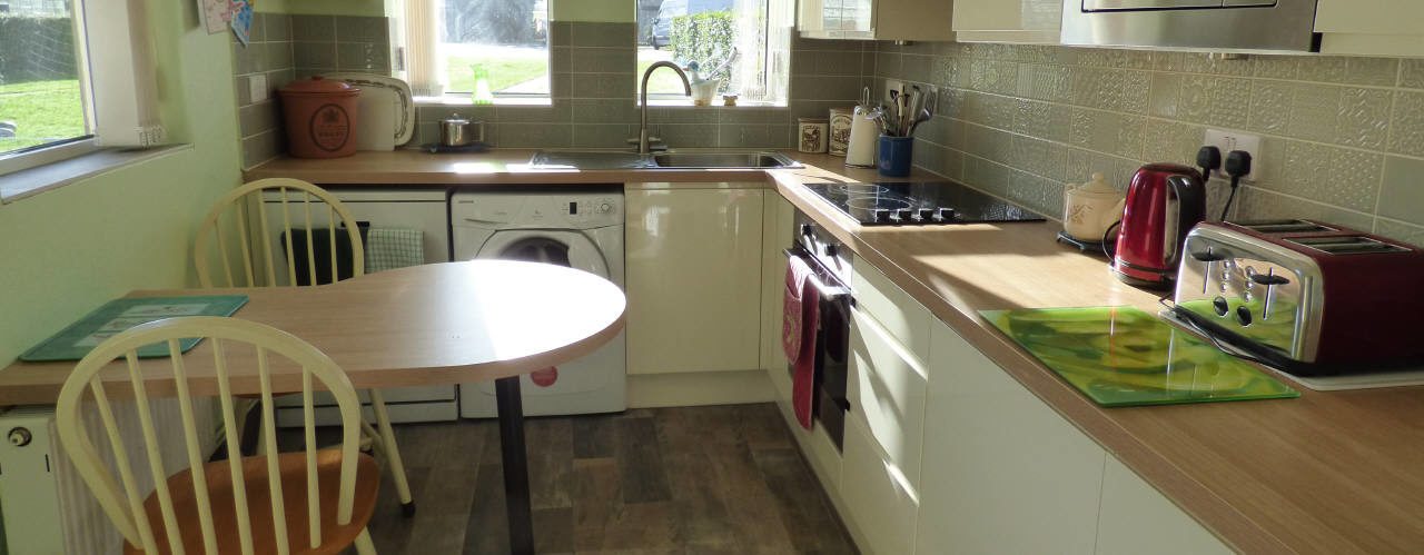 Kitchen at Gower Holiday Cottages, Murton, Gower