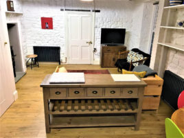 The living room at Plum Cottage Llangennith self-catering Gower Peninsula