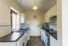 The kitchen at The Barn holiday cottage, Llethryd, Gower Peninsula