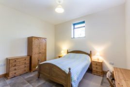 The master bedroom at The Barn self-catering accommodation, The Barn, Llethryd, Gower