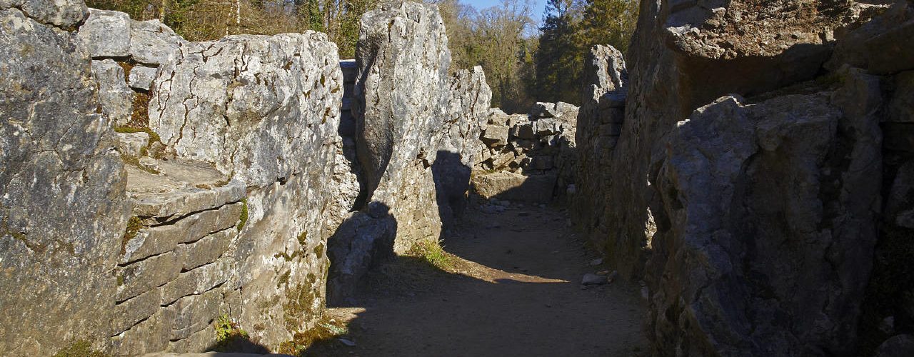 Parc le Breos burial chamber at Parkmill, Gower Peninsula, near Swansea