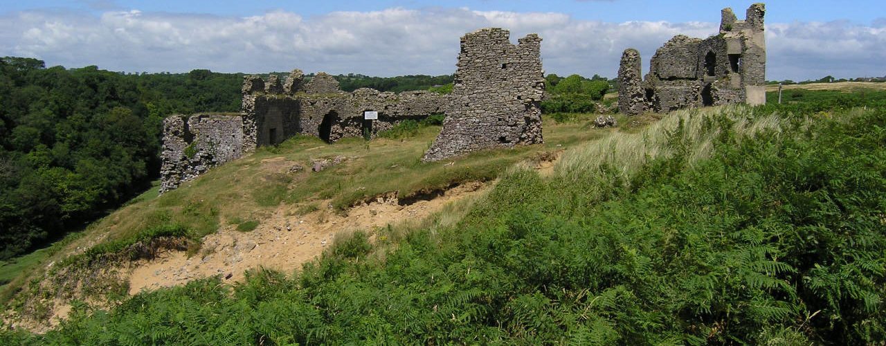 Pennard Castle on the Gower Peninsula