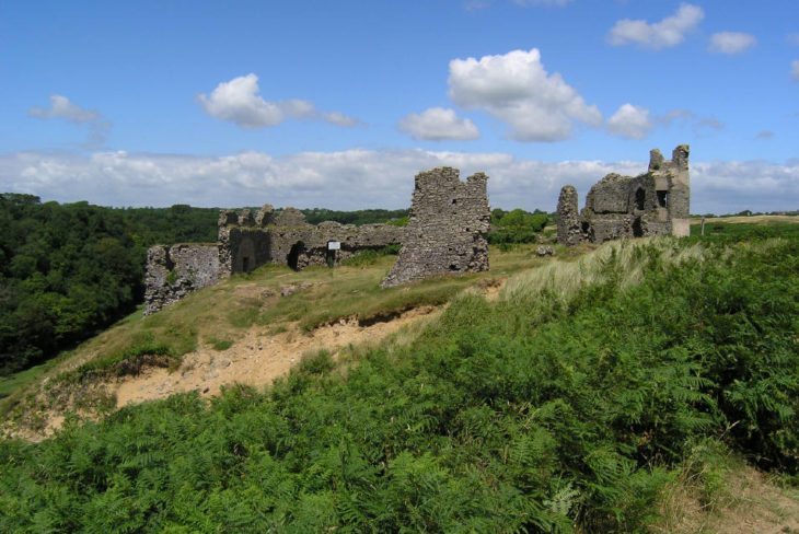 Pennard Castle on the Gower Peninsula