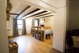 The dining room at The Bower Cottage self-catering cottage, Port Eynon, Gower