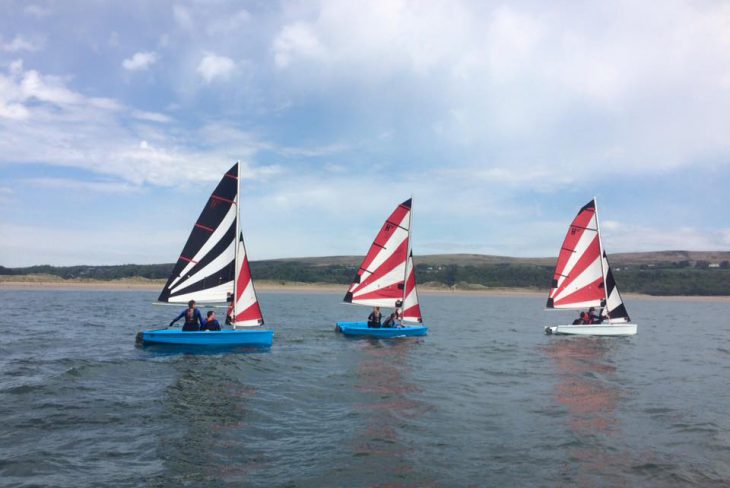 Sailing at Oxwich Watersports, Oxwich Bay, Gower