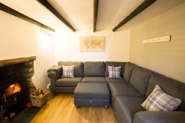 The sitting room at The Bower Cottage self-catering holiday cottage, Port Eynon, Gower