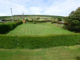 The back garden at Faircroft, Rhossili