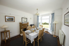 The dining room at Faircroft, Rhossili