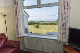 View from the sitting room at Faircroft, Rhossili.