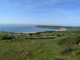 Nicholaston and Oxwich Bay in the Gower Peninsula, Swansea