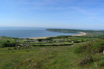 Nicholaston and Oxwich Bay in the Gower Peninsula, Swansea