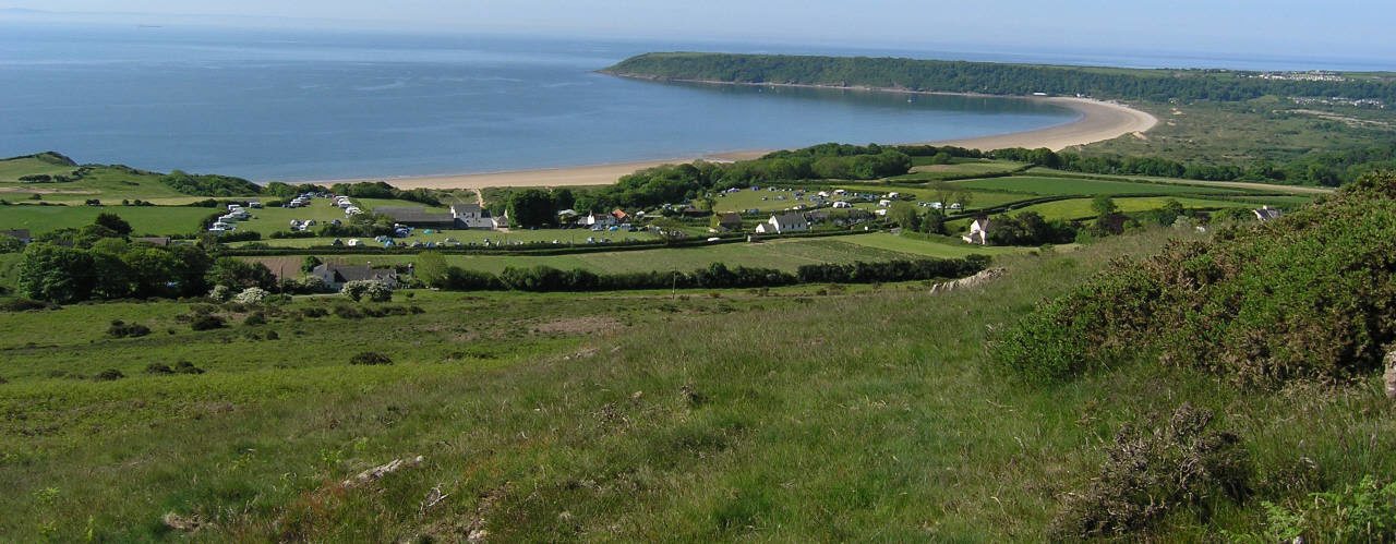 Penmaen, Nicholaston and Oxwich Bay in the Gower Peninsula, Swansea