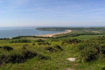 Oxwich Bay from Cefn Bryn, Gower Peninsula