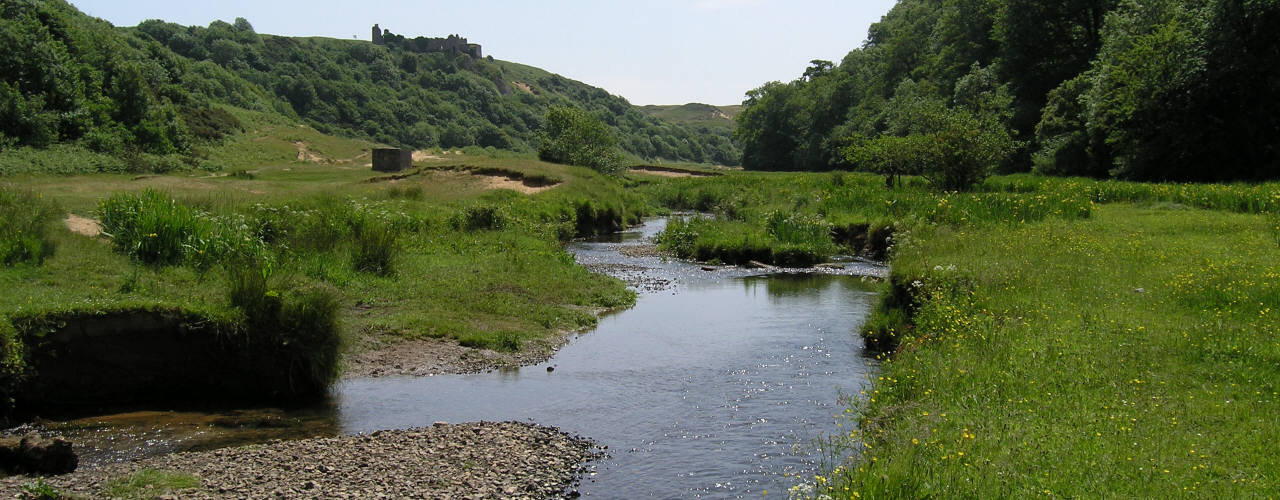 The stream flowing from Parkmill to Three Cliffs Bay, Gower Peninsula